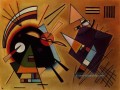 schwarz und violett Wassily Kandinsky abstrakt
